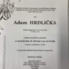 Zemřel Adam Hrdlička